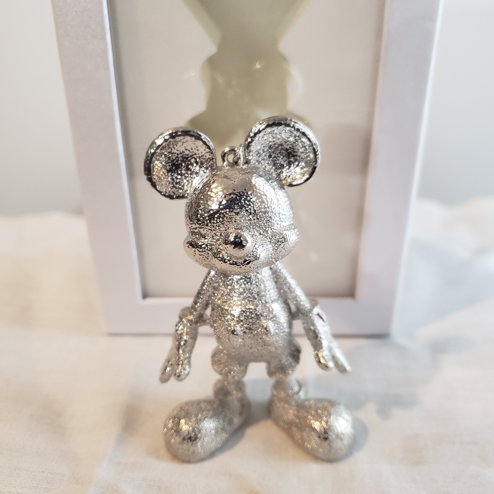 Disney Baublebar X Mickey Mouse Bag Charm - Silver NEW - Picture 3 of 7